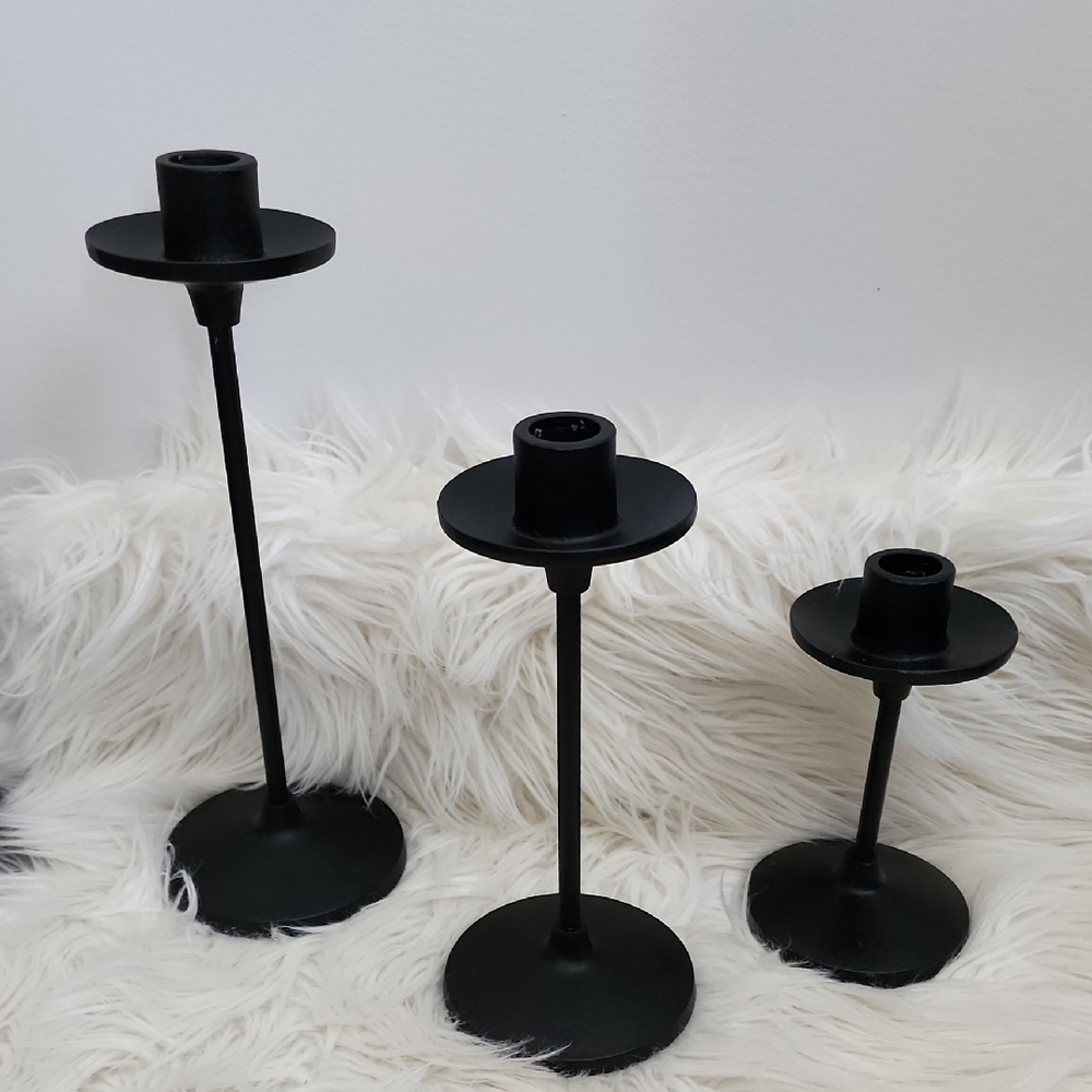 Metal Candle Holder Set